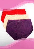 Women's Basic Pull-up Big Size Panty Ribbon | Dozen