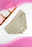 Ladies Plain Cotton Stretch Undies | Dozen