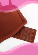 New Padded Non-wire Plain Brassiere Removable Straps