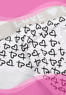 Ladies Cotton Panty Minimal Heart Design | Dozen